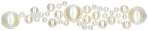 Crystal Cluster Round Natural Pearl Stickers - 3 Ct