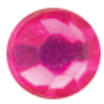 Crystal Stickers 3mm Round Hot Pink Elements - 125 Ct