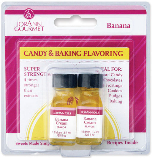 Candy/Baking Flavoring .125 Oz- 2/Pkg-Banana Creme