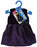 Doll Clothes Black Velvet and Purple Satin Dress