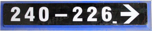 240-226 (Right Arrow) Section Sign From  Giants Stadium (87 1/4x19 1/4)