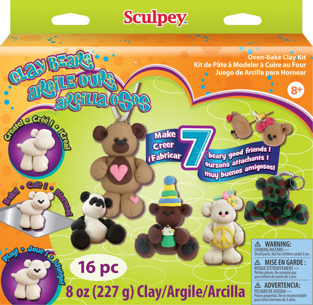 Sculpey Activity Kit-Clay Bears