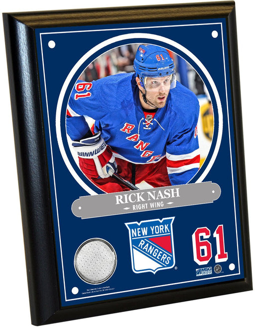 Rick Nash 8x10 Player Plaque w/ Game Used Uniform