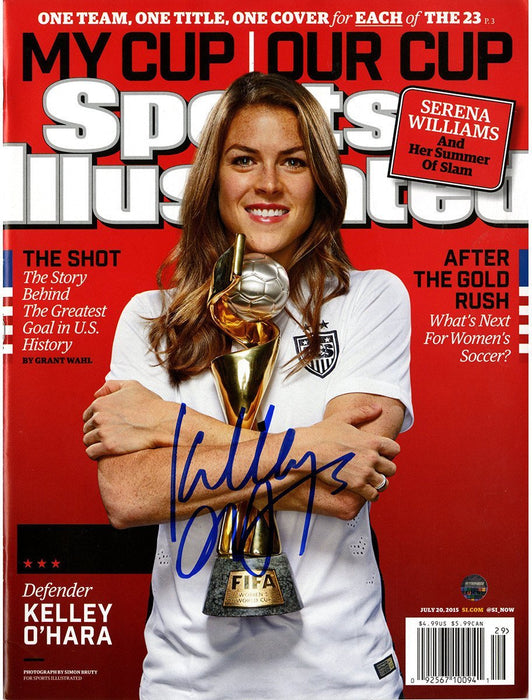 Kelley OHara Signed 2015 Womens World Cup Sports Illustrated Magazine