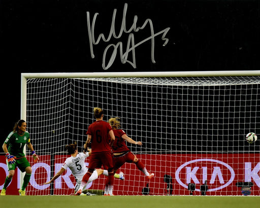 Kelley O'Hara Signed Team USA 2015 Women's World Cup Goal vs. Germany 8x10 Photo