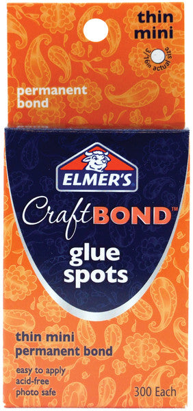 Elmer's Craft Bond Glue Spots 300/Pkg-Thin Mini