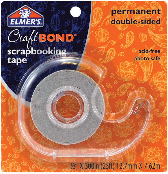 Elmer's Double Sided Tape Dispenser 1/2"-Permanent