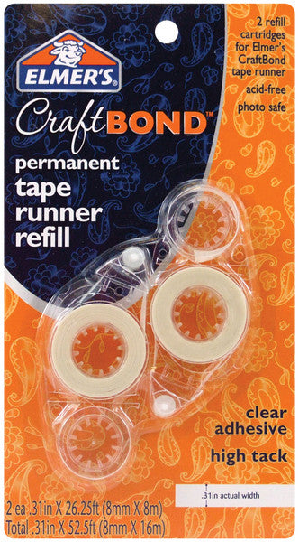 Elmer's High Tack Tape Runner Refill 2Pk-Permanent