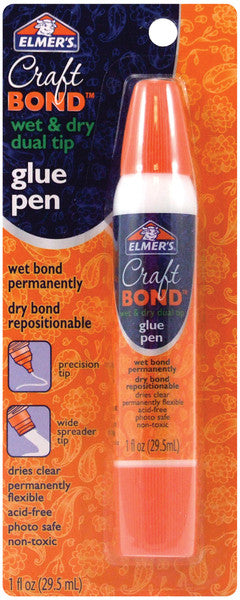 Elmer's Wet & Dry Dual Tip Glue Pen 1/Pkg-1 Ounce