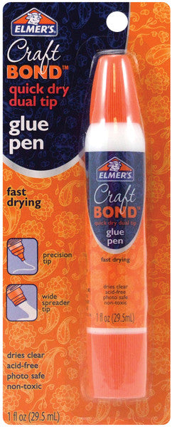 Elmer's Quick Dry Dual Tip Glue Pen 1/Pkg-1 Ounce