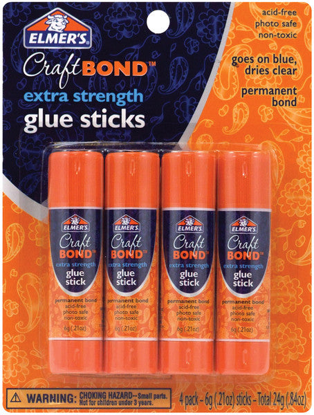 Elmer's Extra Strength Glue Sticks 4Pk-.21 Oz Each