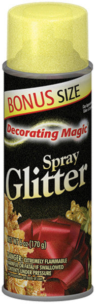 Decorating Magic Spray Glitter 6 Ounces-Gold