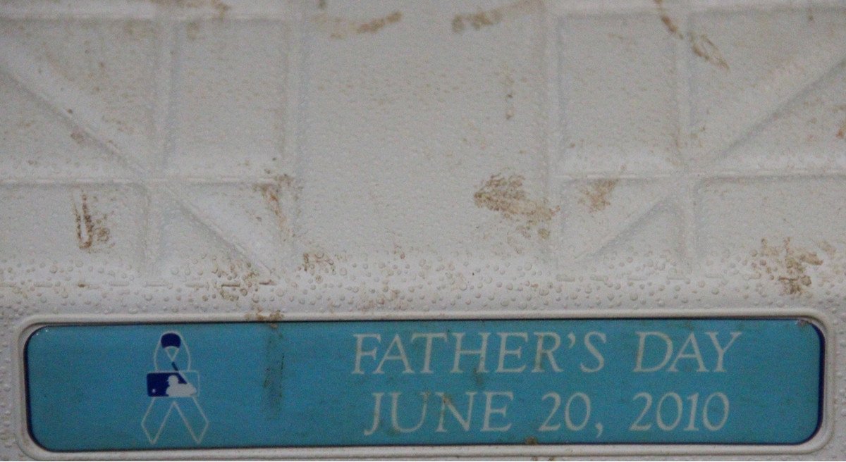 Rays at Marlins 6-20-2010 Fathers Day Game Used Third Base (MLB Auth)