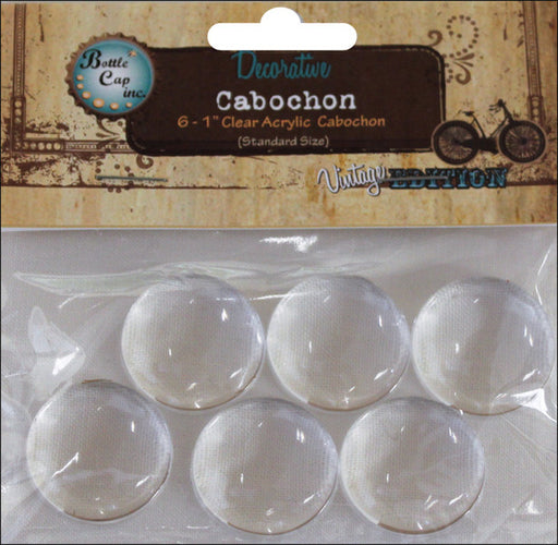 Vintage Collection Acrylic Cabochons 1" 6/Pkg