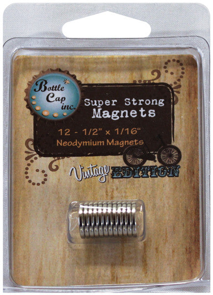 Magnets 1/2"X1/16" 12/Pkg