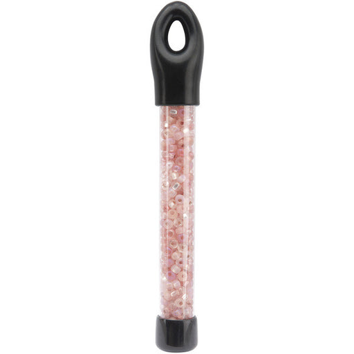 Glass Bead Tubes 24 Grams-6/0 Rose Mix