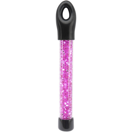 Glass Bead Tubes 24 g-6/0 Hot Pink Silver Lined