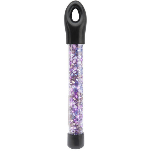 Glass Bead Tubes 24 Grams-6/0 Purple Passion