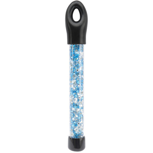 Glass Bead Tubes 24 Grams-6/0 Aqua & Diamond