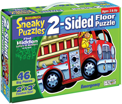 Sneaky Floor Puzzle 2 Sided 24"X36"-Emergency!