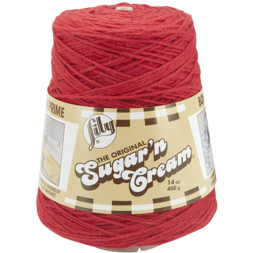 Sugar'n Cream Yarn-Red