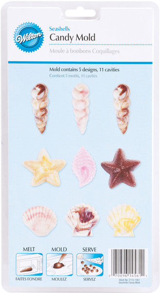 Candy Mold-Seashells 11 Cavities (5 Designs)