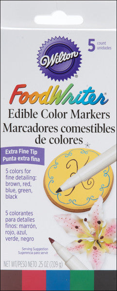 Extra-Fine Foodwriter Markers 5/Pkg. Baking Supplies