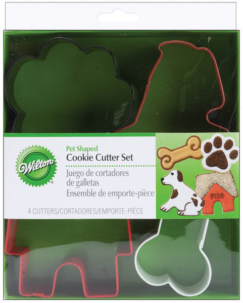 Metal Cookie Cutters 4/Pkg-Pet Theme