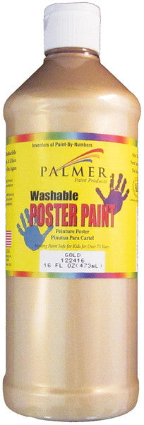 Washable Metallic Poster Paint 16 Ounces-Gold