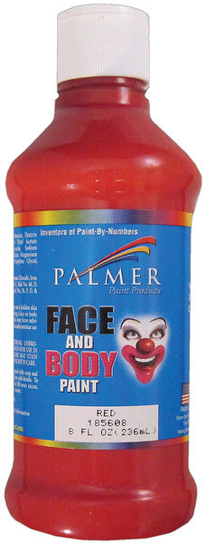 Face Paint 8 Ounces-Red