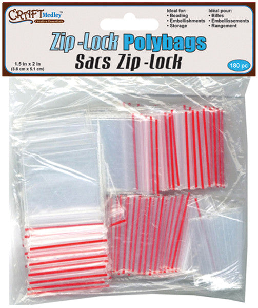 Ziplock Polybags 1.5"X2" 180/Pkg