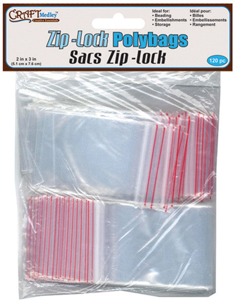 Ziplock Polybags 2"X3" 120/Pkg