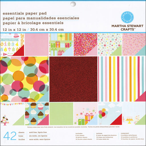 Modern Festive Paper Pad 12"X12"-42 Sheets