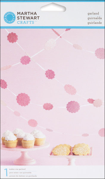 Glittered Dot Garland Kit- Makes 1-Pink