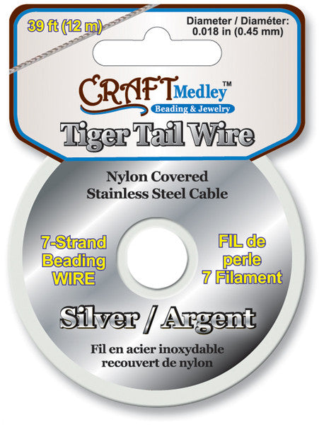 Tiger Tail Beading Wire- Silver