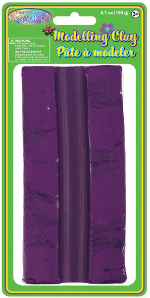 Modeling Clay 190grams/Pkg-Purple