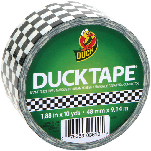 Patterned Duck Tape10 Yd Roll-Checkerboard