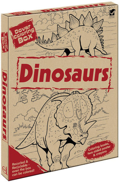 Dover Coloring Box Kit-Dinosaurs