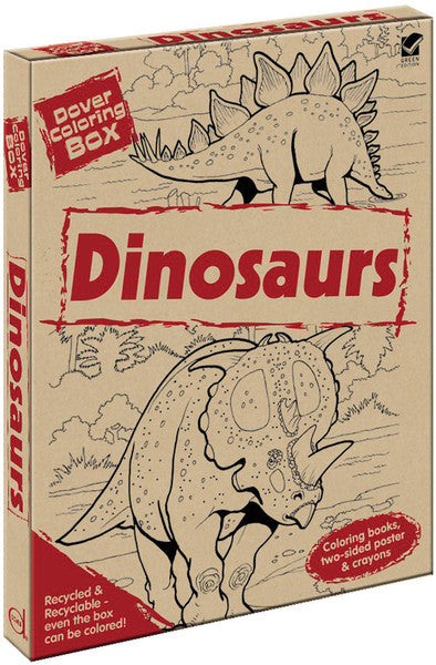 Dover Coloring Box Kit-Dinosaurs