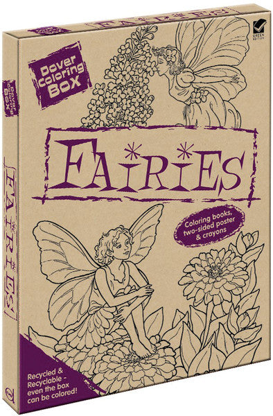 Dover Coloring Box Kit-Fairies