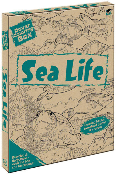 Dover Coloring Box Kit-Sea Life