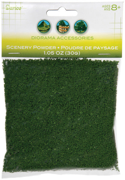 Scenery Powder 30 Grams/Pkg-Dark Green