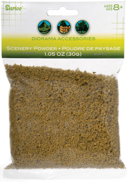 Scenery Powder 30 Grams/Pkg-Dark Brown