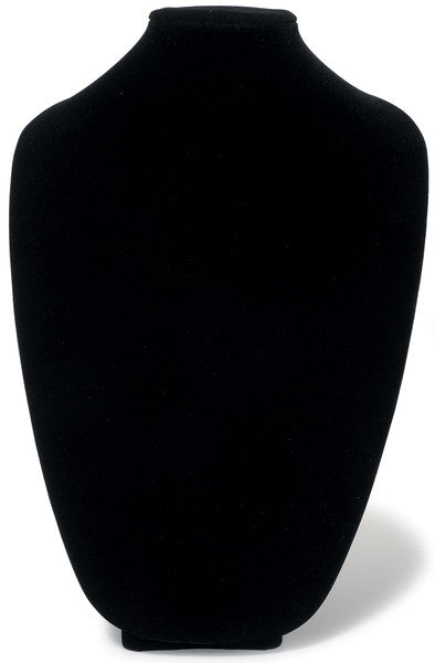 Velvet 3D Form 15"-Black Necklace Display