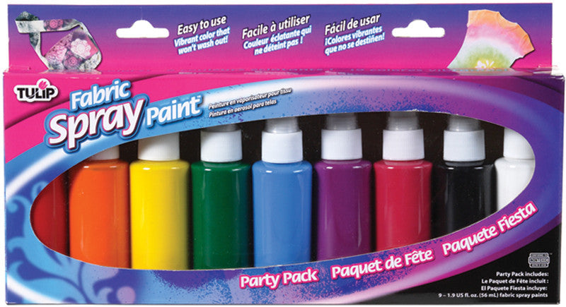 Tulip Fabric Spray Paint Party Pack 1.9 Oz 9/Pkg