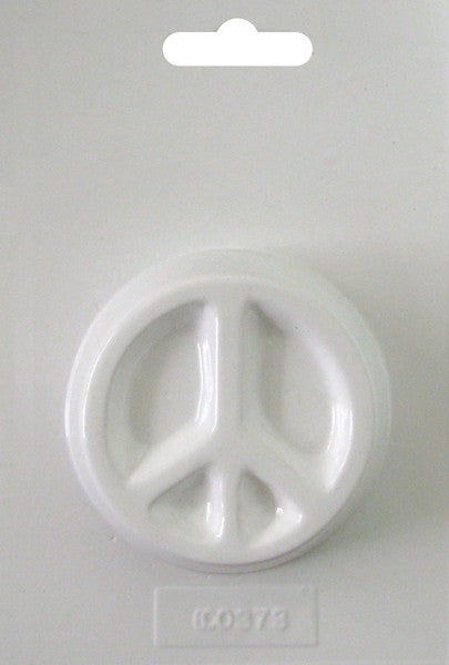 Soap Mold 2.5"X2.5"-Round Peace Sign