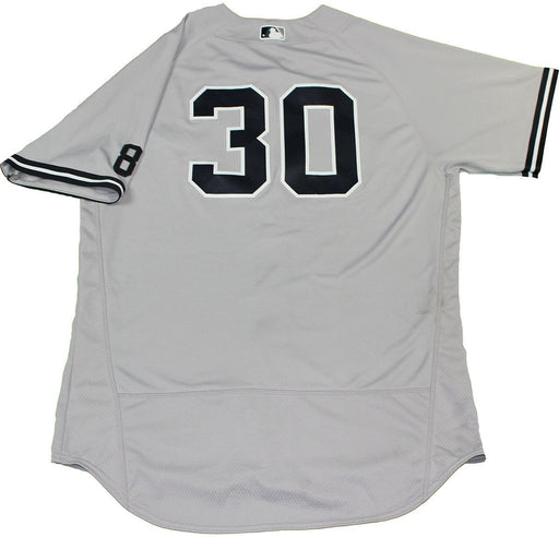 Nathan Eovaldi New York Yankees 2016 Game Used #30 Grey Jersey w/ Yogi Berra #8 Patch (6/3/2016)(HZ923737)(Size 48)