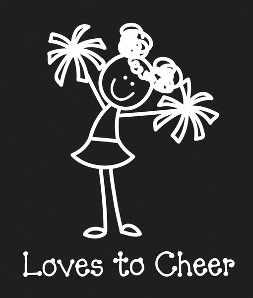 Family Decals 4.75"X6.50"-Loves To Cheer