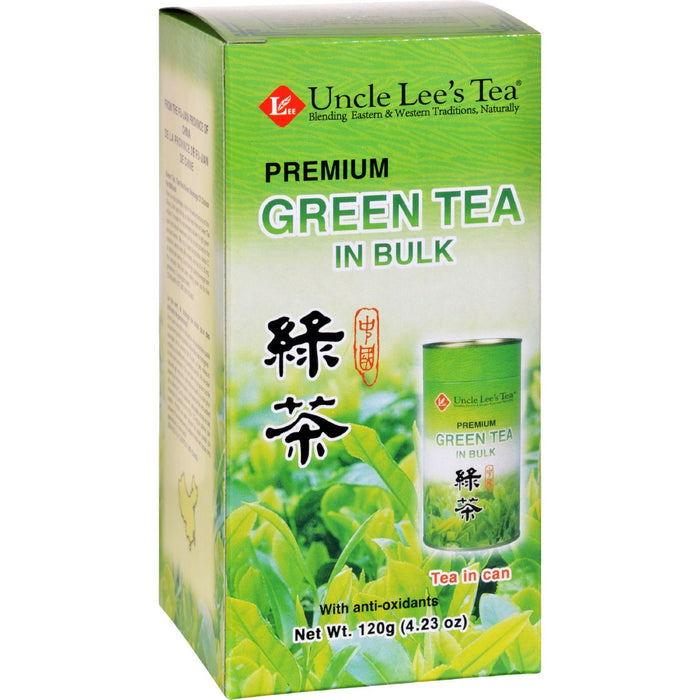 Uncle Lees Tea - Green - Premium - In Bulk - Loose - 4.23 oz - Case of 6