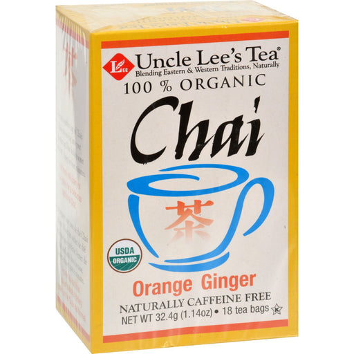 Uncle Lees Tea Og1 Orng Ginger Chai - 18 Bags